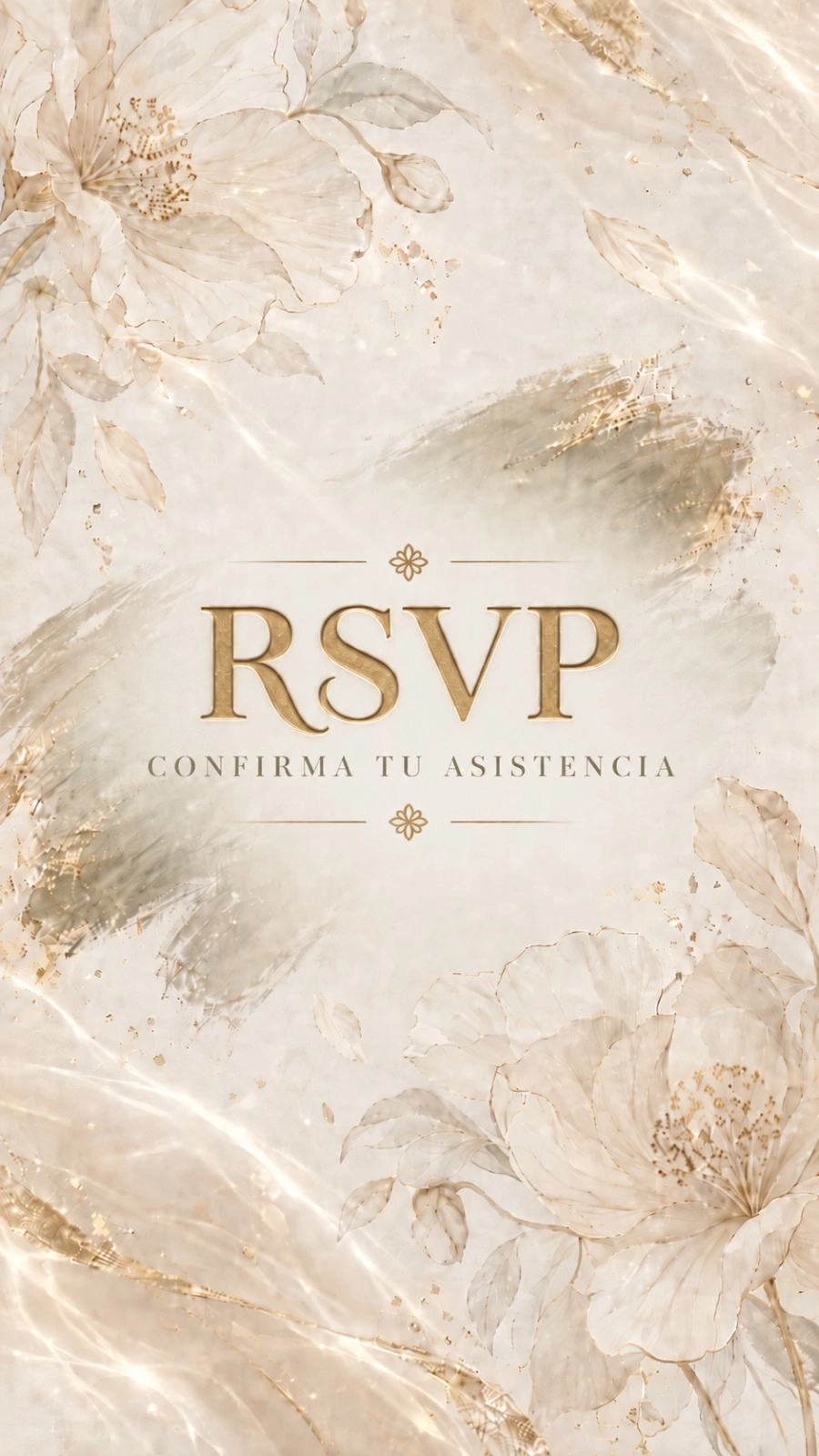 RSVP. Confirma tu asistencia a la celebración de Marcela.